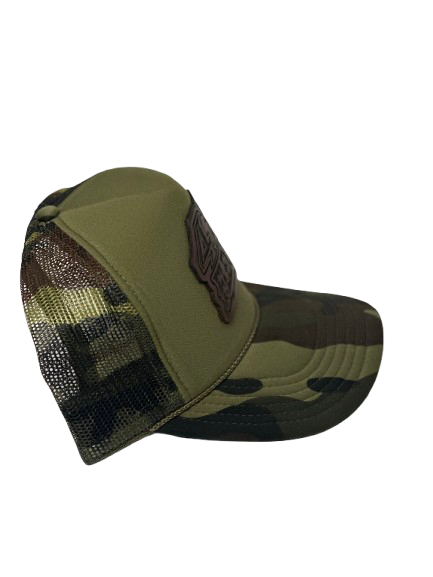 4L Flexx Camo Leather Patch Hat