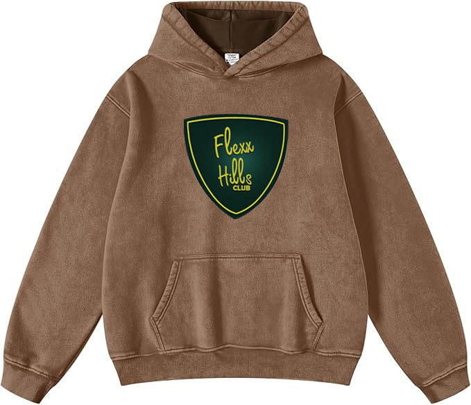 Flexx Hills Club Acid Wash Hoodie